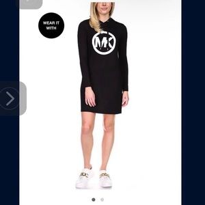 Michael Kors black hoodie dress
